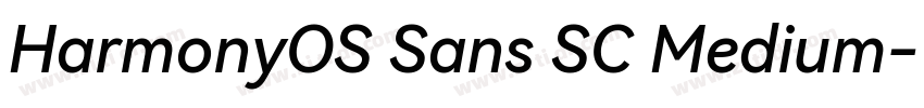 HarmonyOS Sans SC Medium字体转换 HarmonyOS Sans SC Medium字体转换